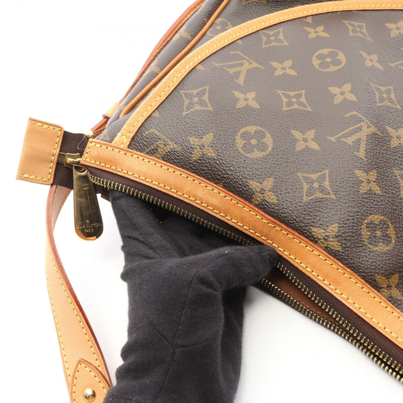 路易威登 Tulum GM 單肩斜背包 M40075 Monogram 皮革 棕色 二手-9