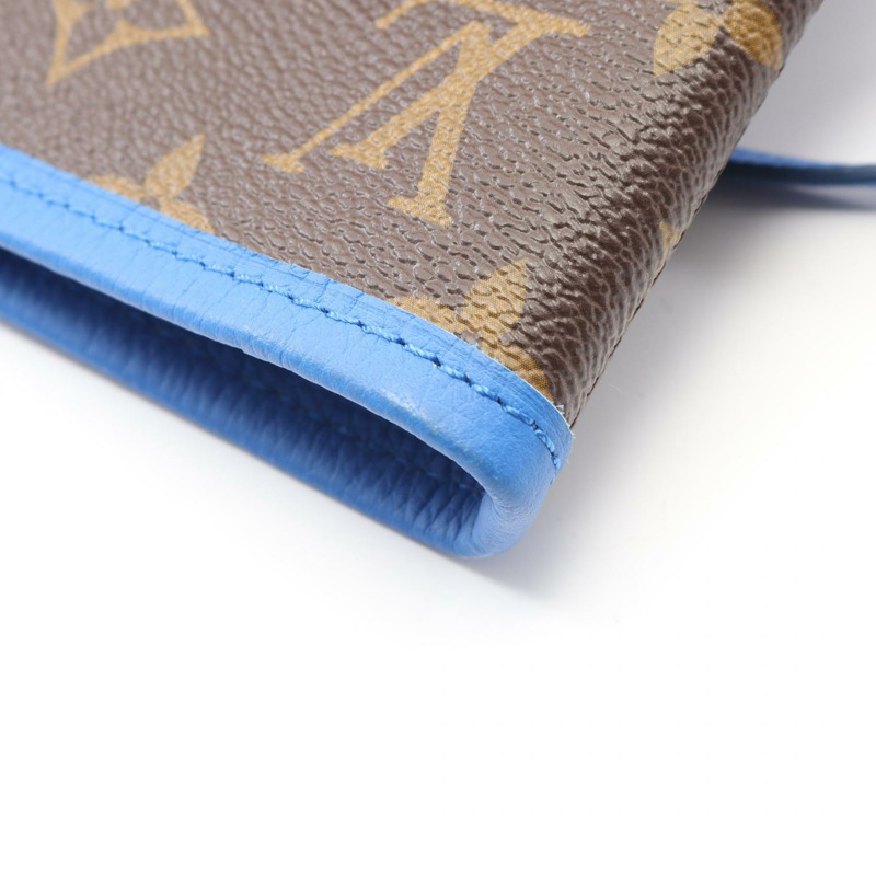 路易威登 Neverfull MM Ikat Flower 手提單肩包 M40938 Monogram 藍色-6