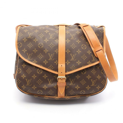 路易威登 Saumur 35 肩挎包 M42254 Monogram 皮革 棕色 LV