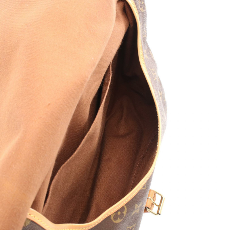 路易威登 Saumur 35 肩挎包 M42254 Monogram 皮革 棕色 LV-2