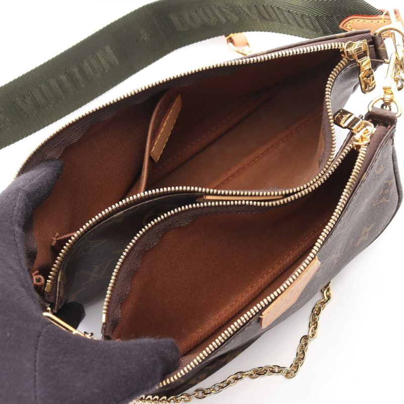 路易威登 Multi Pochette Accessoires 鏈條單肩包 M44813 Monogram 二手-2