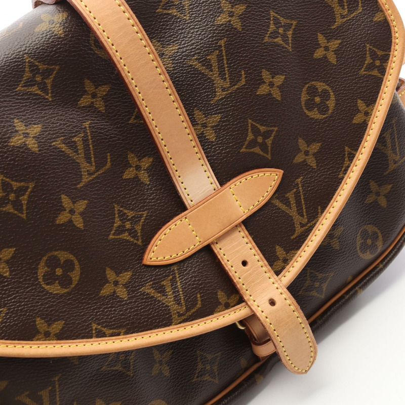 路易威登 Saumur 30 肩斜背包 M42256 Monogram 帆布 二手 LV-8