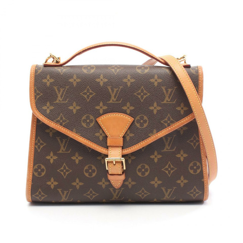 路易威登 Bel Air 單肩手提包 M51122 Monogram 皮革棕色二手女士