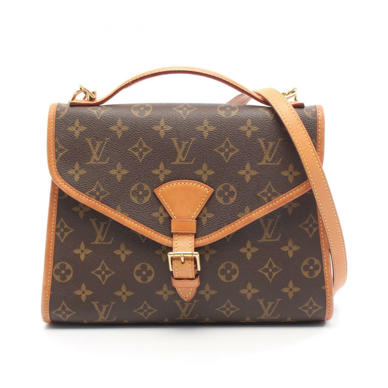 路易威登 Bel Air 單肩手提包 M51122 Monogram 皮革棕色二手女士-0