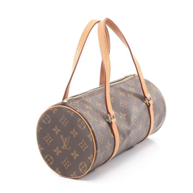 路易威登 Papillon 26 手提包 M51386 Monogram 帆布皮革棕色二手 LV-1