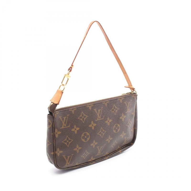 路易威登 Pochette Accessoires 手提包 M51980 Monogram 棕色皮革-1
