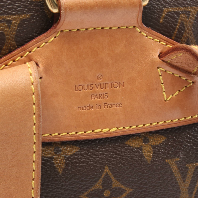 路易威登 Montsouris MM 雙肩包 M51136 Monogram 皮革 棕色 二手-3