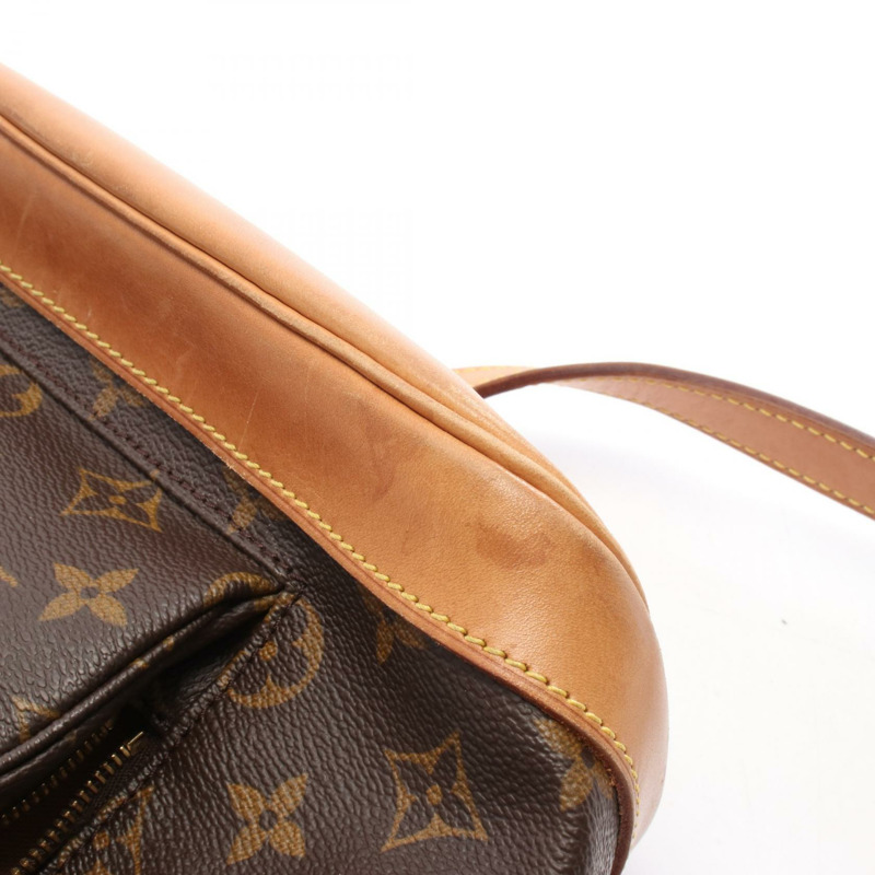 路易威登 Montsouris MM 雙肩包 M51136 Monogram 皮革 棕色 二手-6