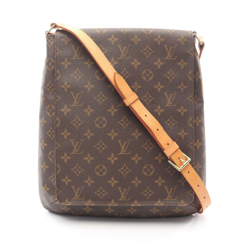 路易威登 Musette 單肩斜背包 M51256 Monogram 帆布皮革二手-0