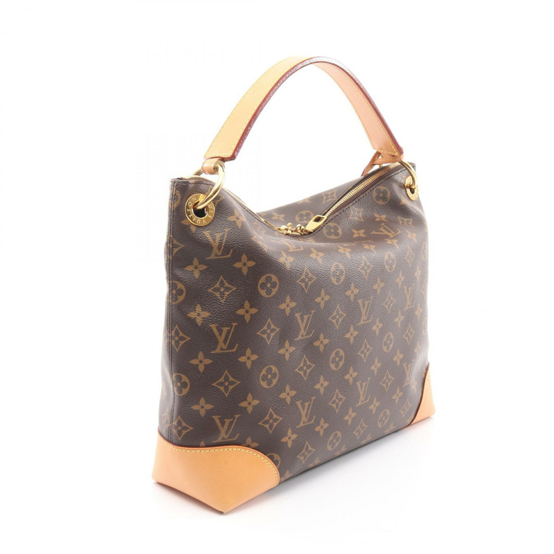 路易威登 Berri PM 單肩包 M41623 Monogram 皮革 棕色 二手 女士-1