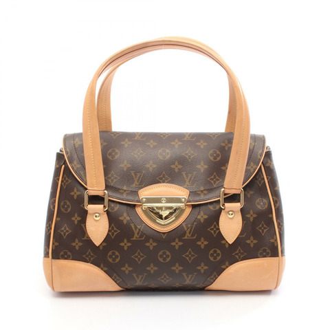 路易威登 Beverly GM 單肩包 M40120 Monogram 皮革棕色二手女士