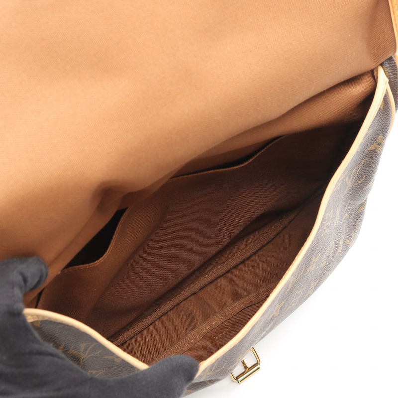 路易威登 Saumur 30 肩斜背包 M42256 Monogram 帆布 二手 LV-3