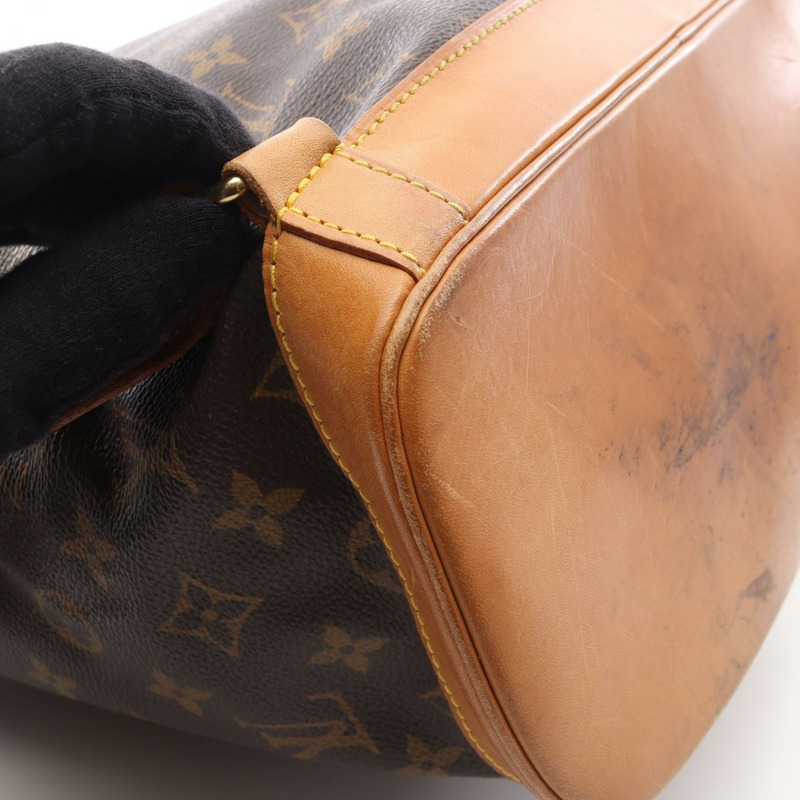 路易威登 Montsouris GM 雙肩包 M51135 Monogram 皮革 棕色 二手-6