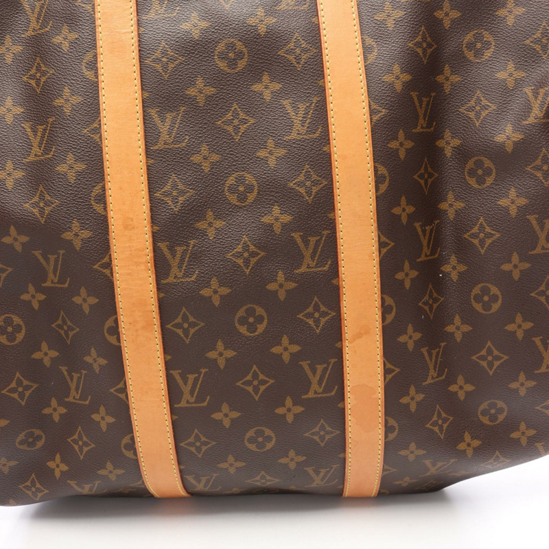 路易威登 Keepall 50 旅行手提包 M41426 Monogram 皮革 棕色 二手-7