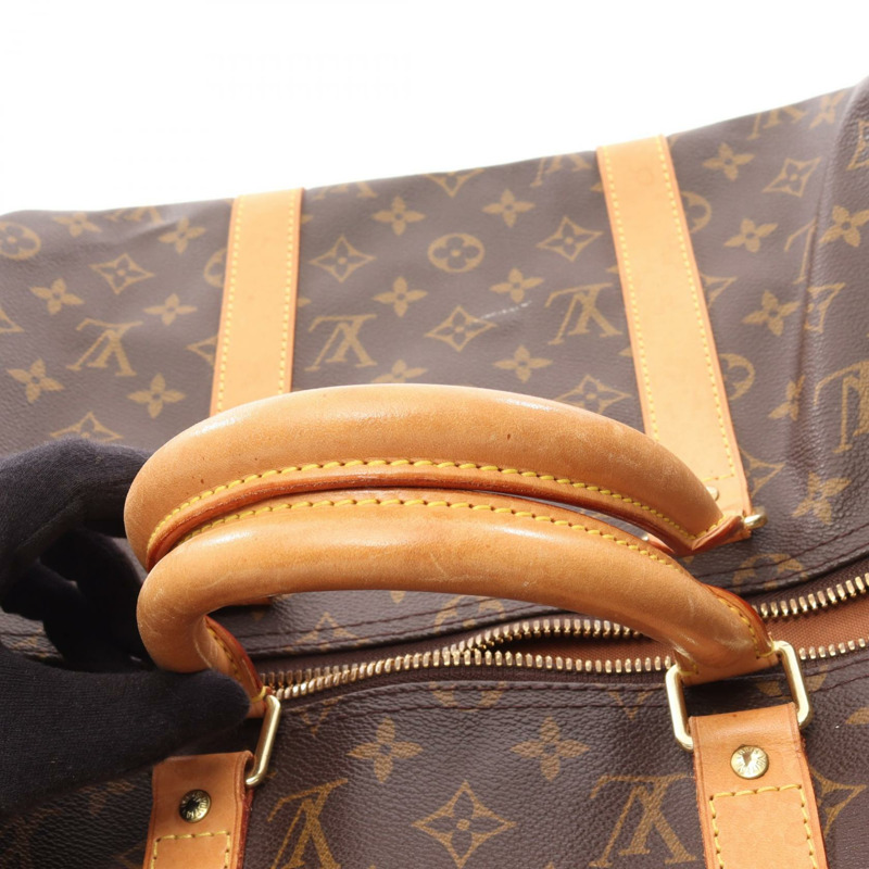 路易威登 Keepall 50 旅行手提包 M41426 Monogram 皮革 棕色 二手-12