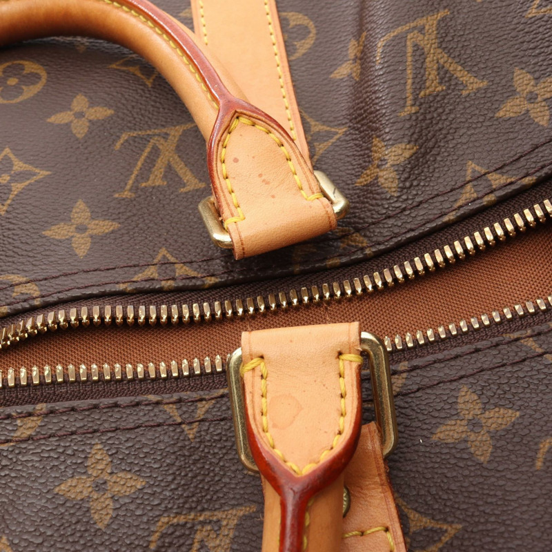 路易威登 Keepall 50 旅行手提包 M41426 Monogram 皮革 棕色 二手-13