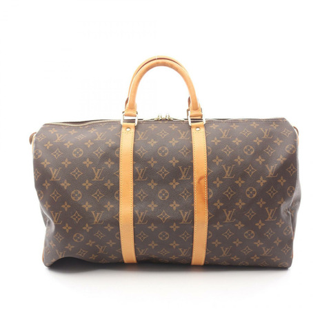 路易威登 Keepall 50 旅行手提包 M41426 Monogram 皮革 棕色 二手