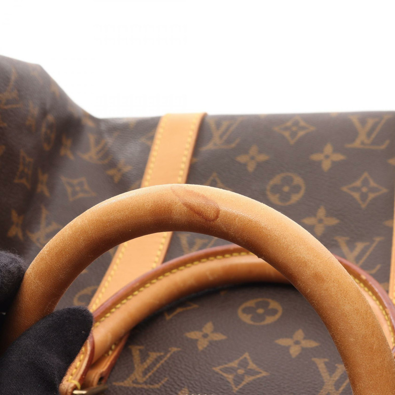 路易威登 Keepall 50 旅行手提包 M41426 Monogram 皮革 棕色 二手-6