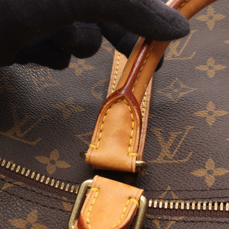 路易威登 Keepall 50 旅行手提包 M41426 Monogram 皮革 棕色 二手-11