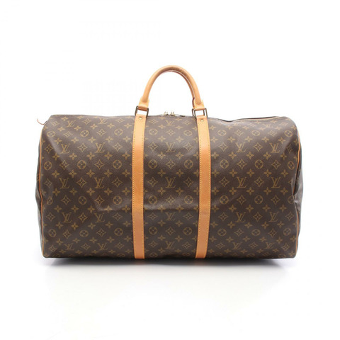 路易威登 Keepall 60 旅行手提包 M41422 Monogram 皮革 棕色 二手