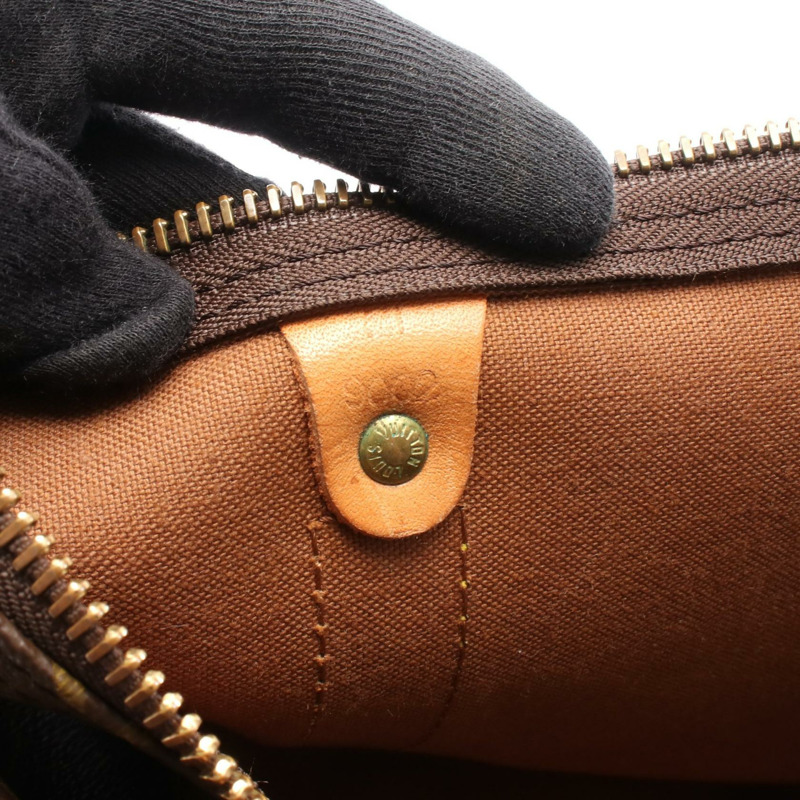 路易威登 Keepall 60 旅行手提包 M41422 Monogram 皮革 棕色 二手-4