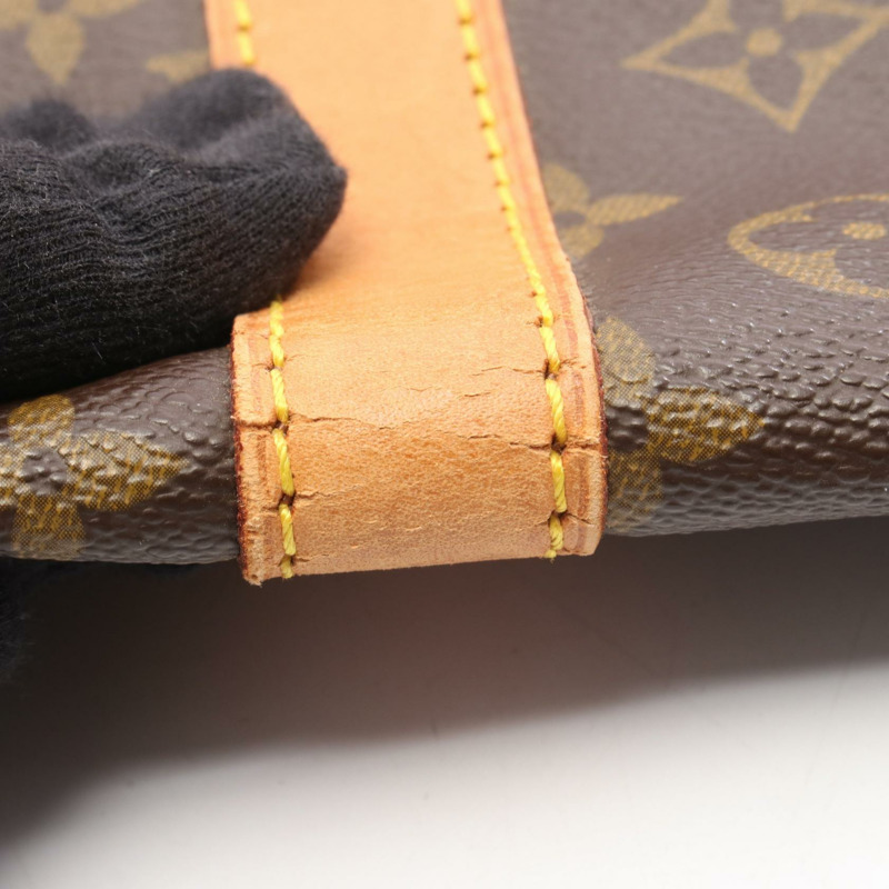 路易威登 Keepall 60 旅行手提包 M41422 Monogram 皮革 棕色 二手-9
