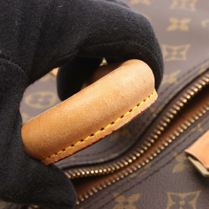 路易威登 Keepall 60 旅行手提包 M41422 Monogram 皮革 棕色 二手-11