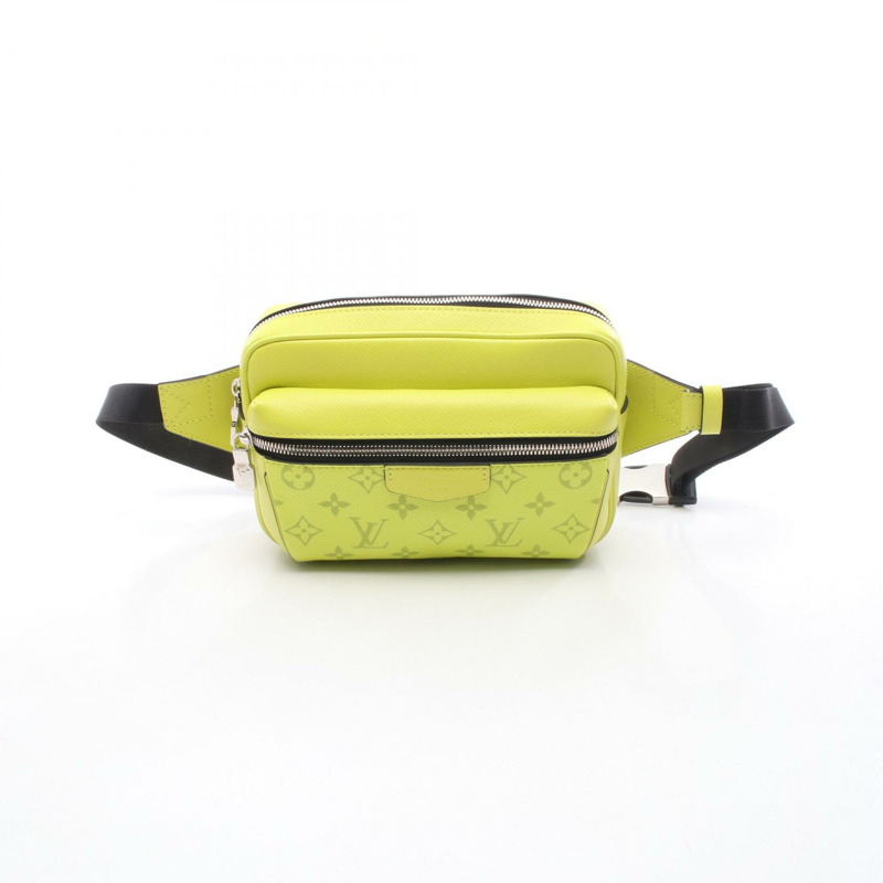 路易威登戶外腰包 M30251 Taigalama 帆布 黃色 二手 男士-0