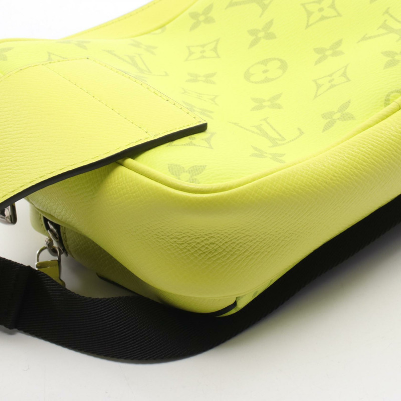 路易威登戶外腰包 M30251 Taigalama 帆布 黃色 二手 男士-4