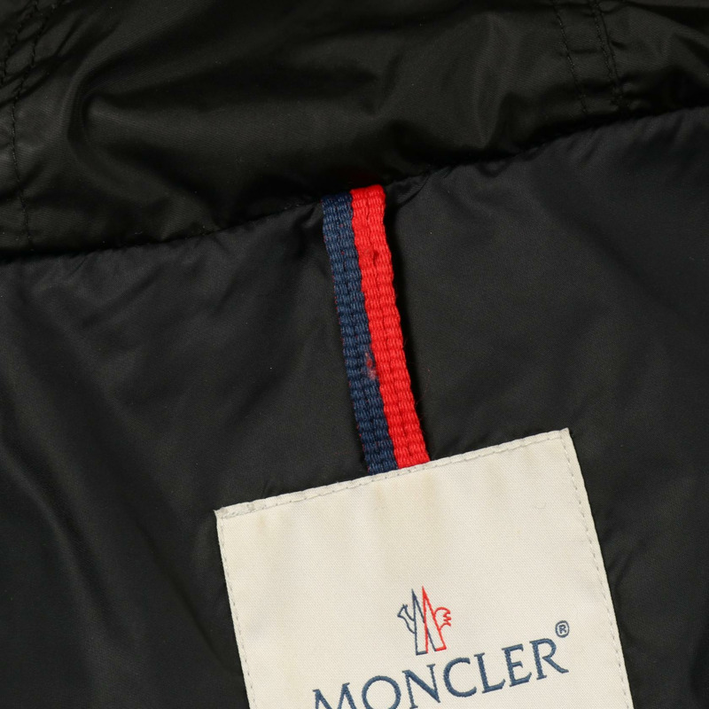 MONCLER VAULOGETTE 荷葉邊下擺羽絨外套 #1 尼龍黑色二手女款-6