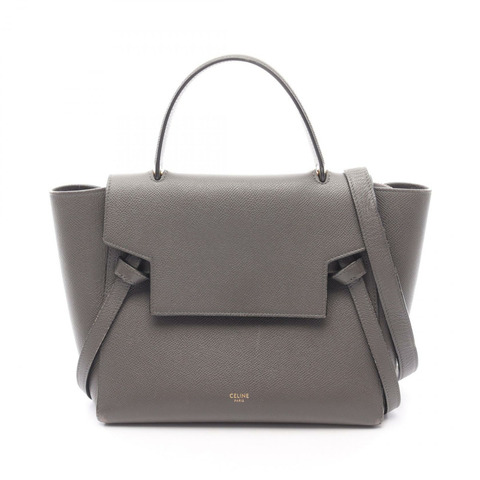 CELINE MICRO Belt包/兩用單背包 189153 皮革 灰色 二手 女士