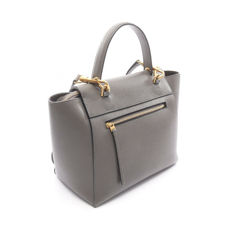 CELINE MICRO Belt包/兩用單背包 189153 皮革 灰色 二手 女士-1