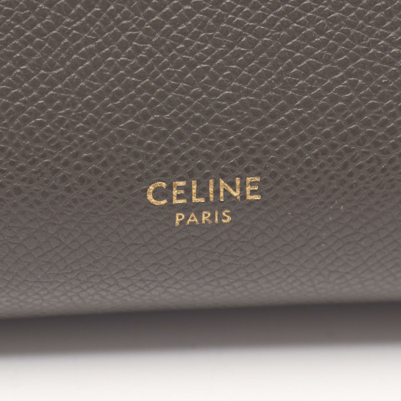 CELINE MICRO Belt包/兩用單背包 189153 皮革 灰色 二手 女士-3