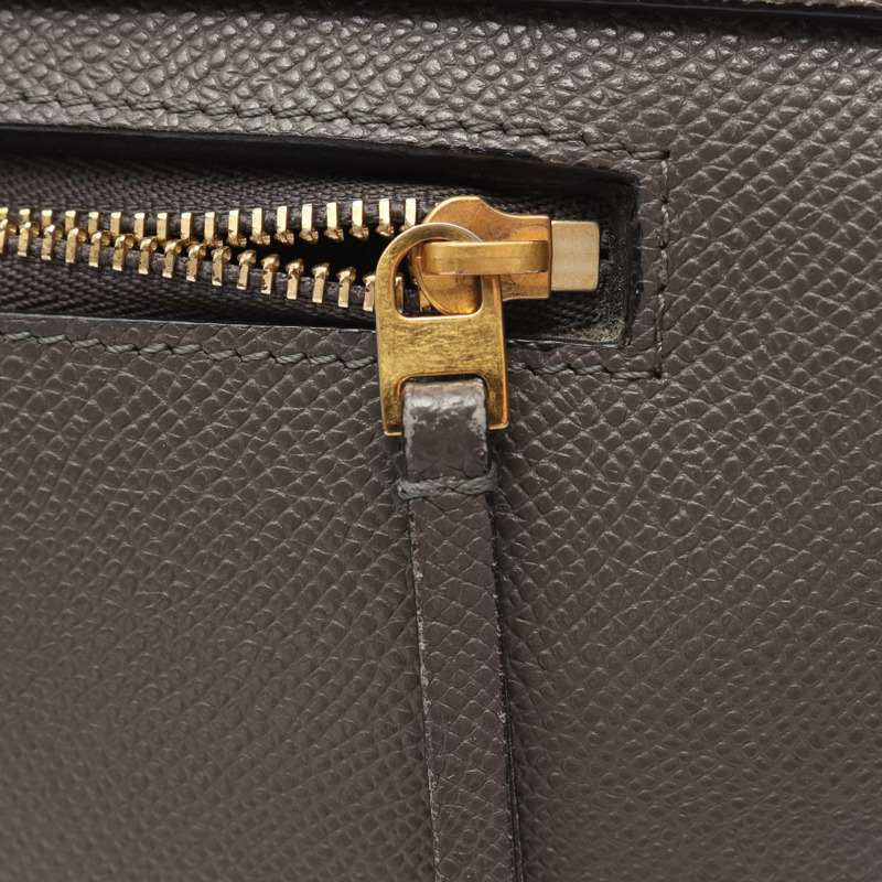 CELINE MICRO Belt包/兩用單背包 189153 皮革 灰色 二手 女士-14