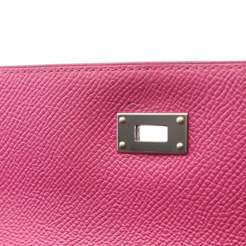 愛馬仕 Kelly 長款 Verso 對折皮夾 A Epsom 藍/靛藍/玫瑰紫 SHW-7