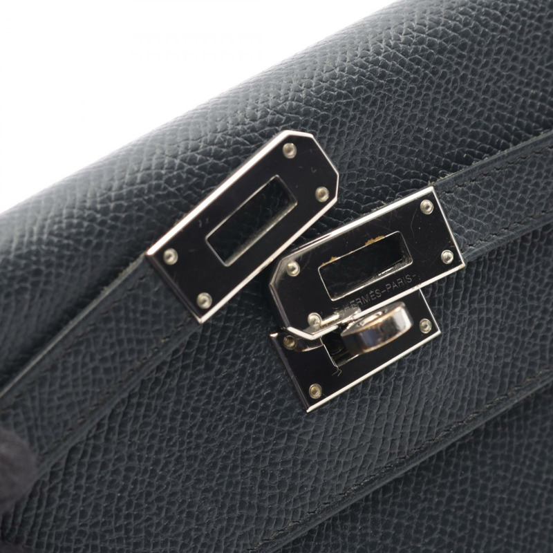 愛馬仕 Kelly 長款 Verso 對折皮夾 A Epsom 藍/靛藍/玫瑰紫 SHW-10