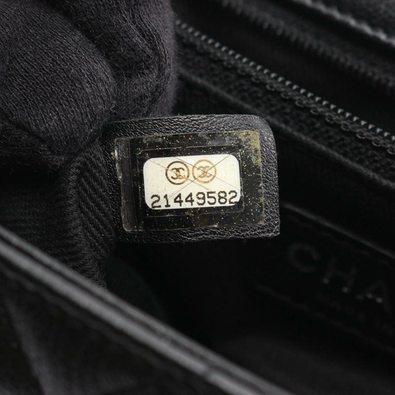 香奈兒 (CHANEL) Matelasse 31 RUE CAMBON 鏈條肩背包，黑色皮革，二手女款-4