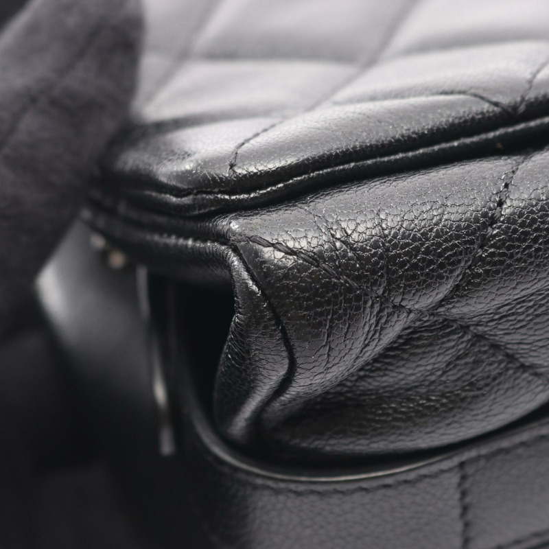 香奈兒 (CHANEL) Matelasse 31 RUE CAMBON 鏈條肩背包，黑色皮革，二手女款-6