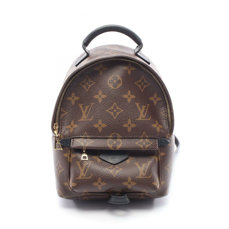 路易威登 Palm Springs 迷你雙肩包 M41562 Monogram 皮革 棕色-0