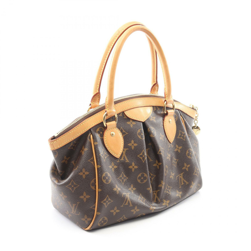 路易威登 Tivoli PM 手提包 M40143 Monogram 帆布皮革棕色二手女士-1