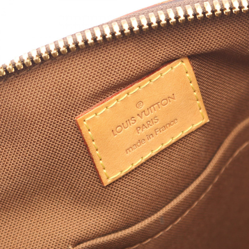 路易威登 Tivoli PM 手提包 M40143 Monogram 帆布皮革棕色二手女士-3