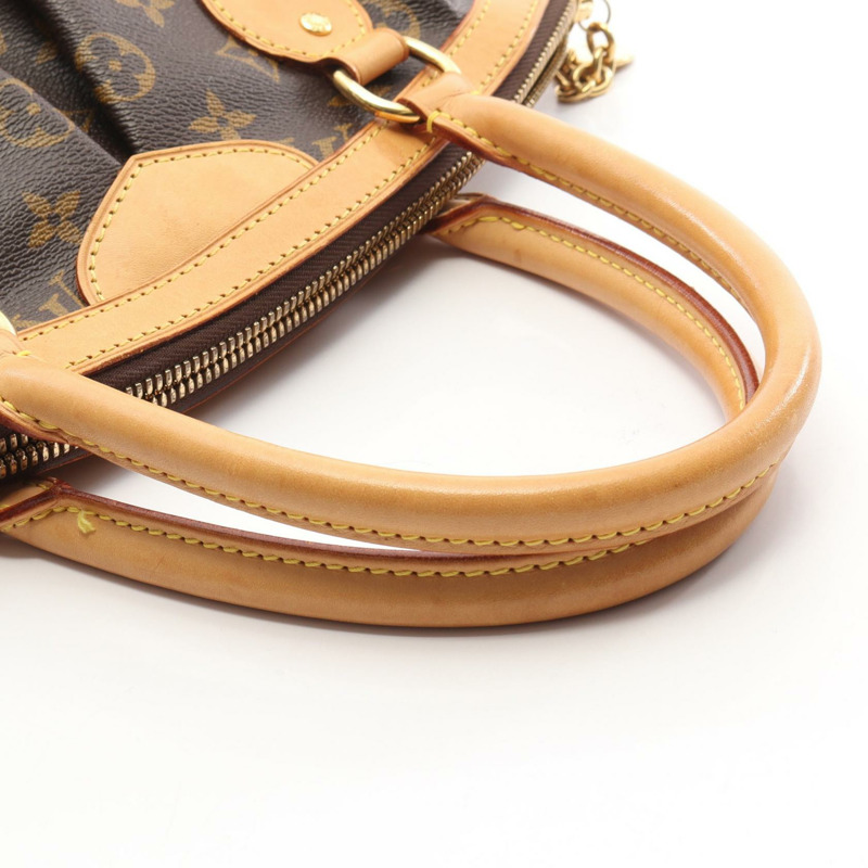 路易威登 Tivoli PM 手提包 M40143 Monogram 帆布皮革棕色二手女士-9