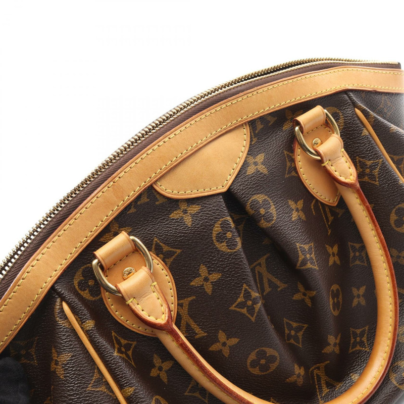 路易威登 Tivoli PM 手提包 M40143 Monogram 帆布皮革棕色二手女士-10