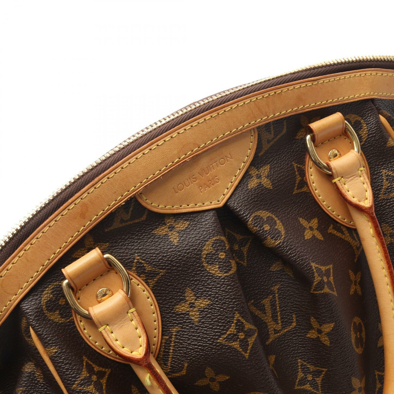 路易威登 Tivoli PM 手提包 M40143 Monogram 帆布皮革棕色二手女士-11