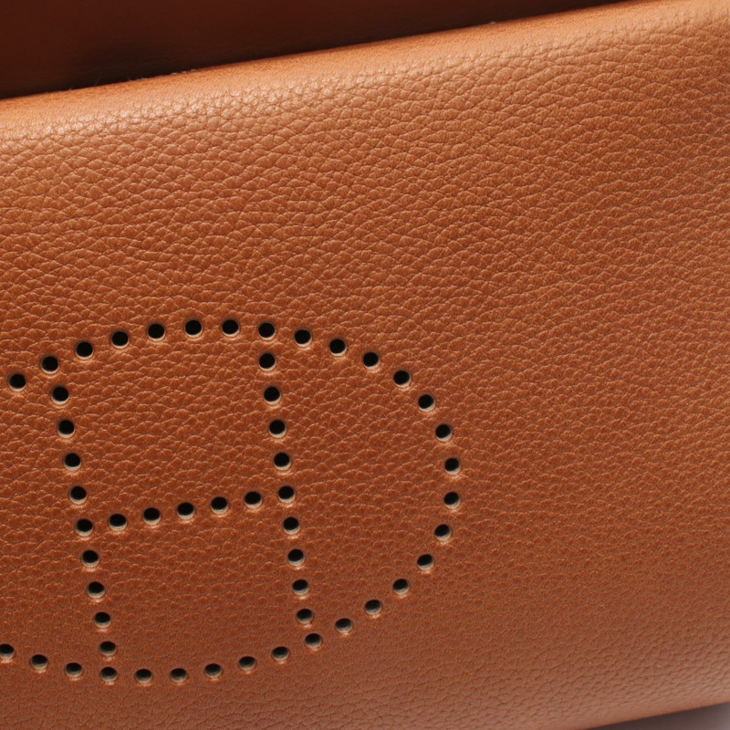 愛馬仕 Videpoches 肩挎包，Barenia Faubourg Fauve 配色，二手 SHW-5