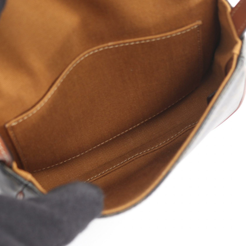 CELINE Triomphe Mini Besace 單肩斜背包 196702 帆布皮革 二手-2