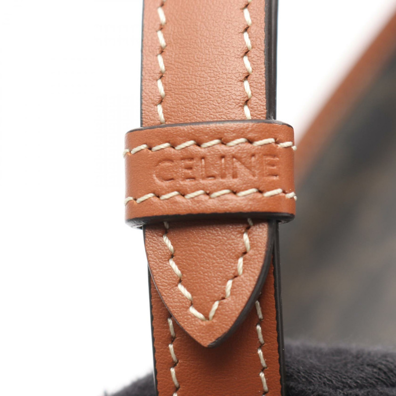 CELINE Triomphe Mini Besace 單肩斜背包 196702 帆布皮革 二手-3