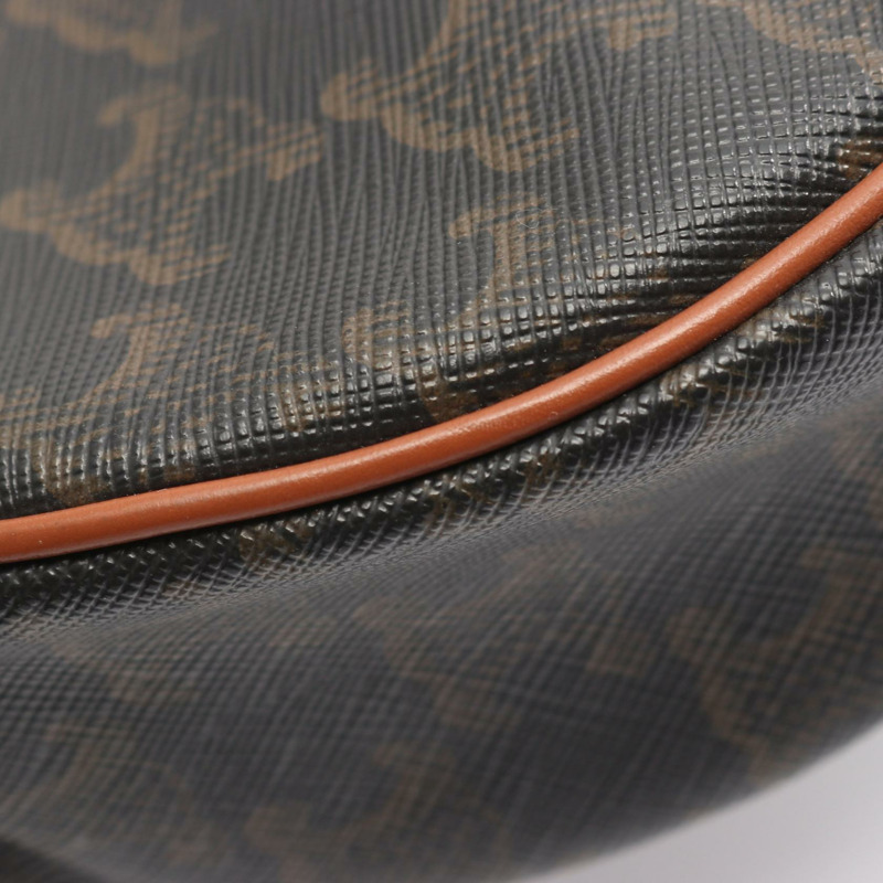 CELINE AVA Triomphe 單肩手提包 193952BZJ.04LU 帆布皮革 黑色 二手-5