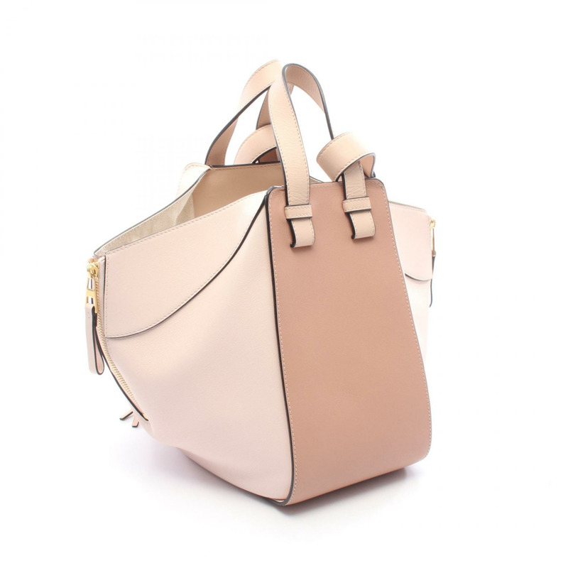 LOEWE HAMMOCK 小號肩斜背包 387 30TS35 皮革 粉紅色 二手-1