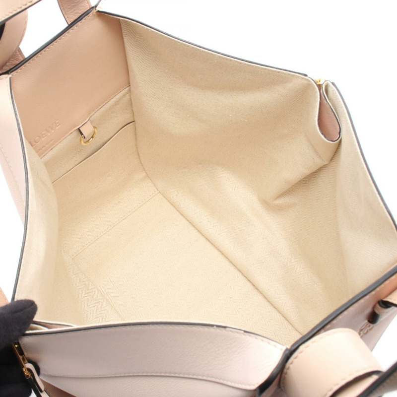 LOEWE HAMMOCK 小號肩斜背包 387 30TS35 皮革 粉紅色 二手-2